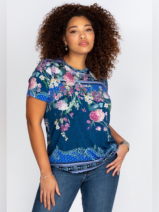 Johnny Was Tops - Johnny Was Revive Floral Short Sleeve Special Tee